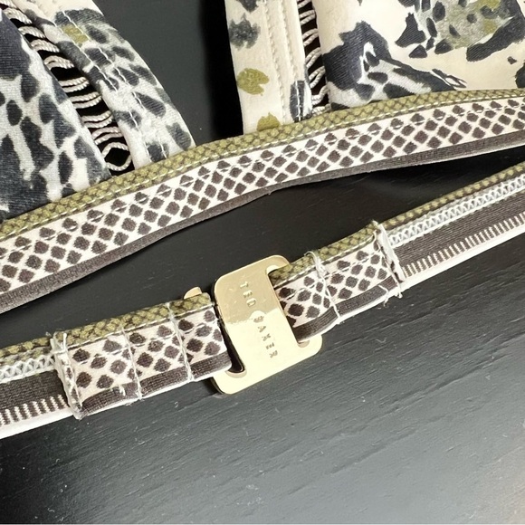 Ted Baker Bahli Quartz Print Triangle Bikini Top, removable vanity cups, S/M - Picture 8 of 9